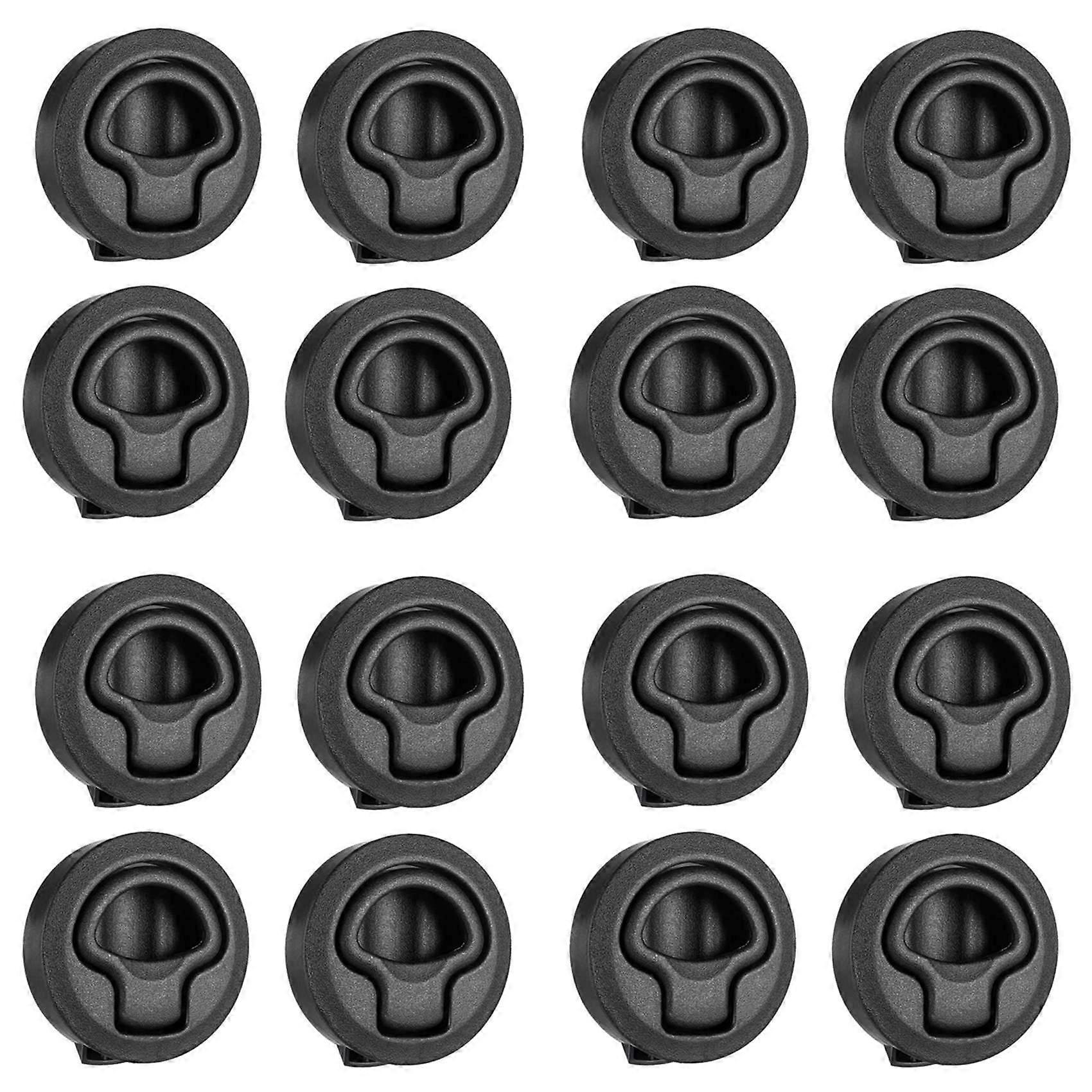 16Pcs/Set Round Pull Latch Lock Slam Latch Hardware for RV Yacht Boat Deck Hatch