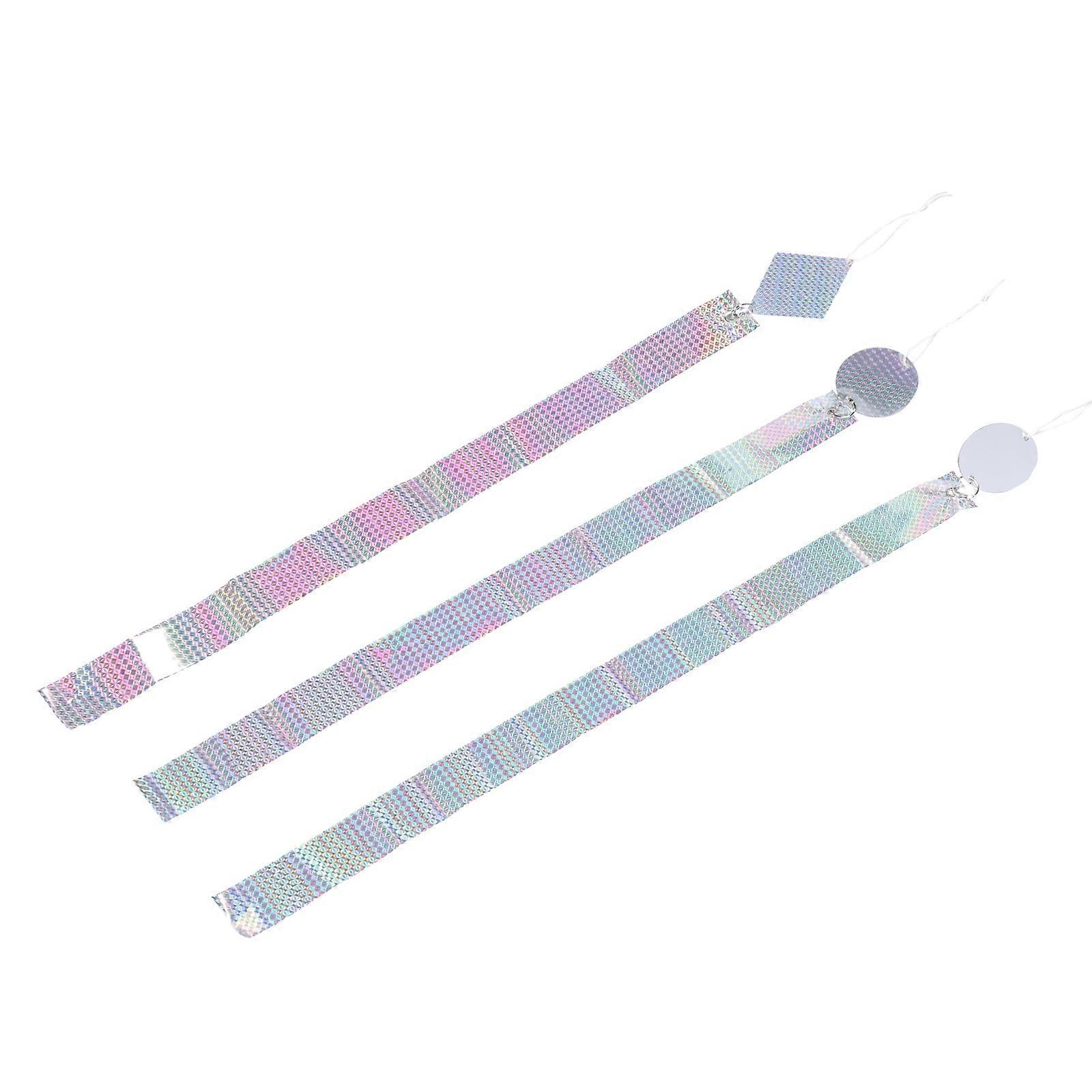 Outdoor Bird Double Sided Reflective Tape Silver 3Pcs