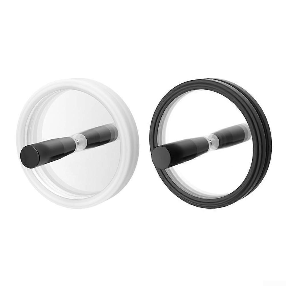 Compact Vinyl Record Cleaner Clamp For Label Preservation, White LP Cleaning Accessory