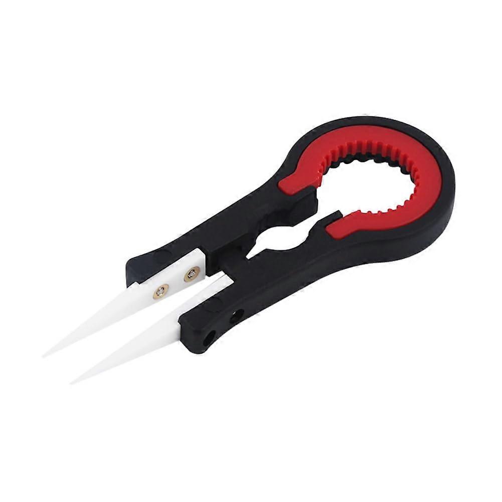 Ceramic Precision Tweezers with Heat Resistant AntiStatic Tips for Electronics Soldering 10cm