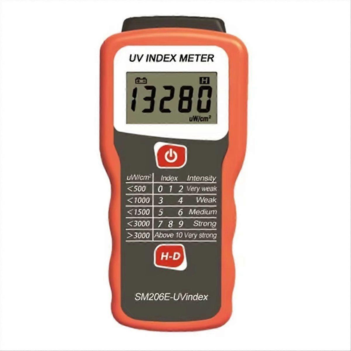 Digtial UV Index Tester Ultraviolet Radiation Index Meter UVA+UVB in Sunlight Solar Film Blocking P