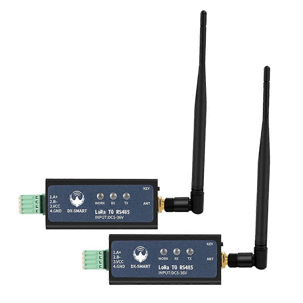 2PCS DX-CP31 433MHz LORA Serial Adapter RS485 to Wireless Module Converter Convert Wired Devices to