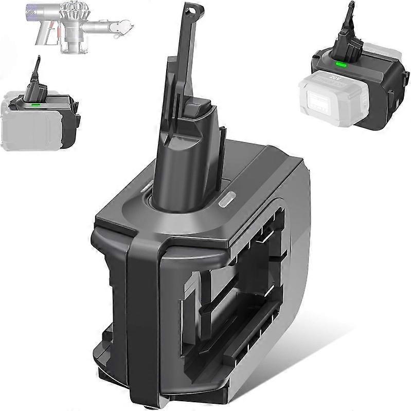 2-in-1 Double Battery Adapter,for 2Packs for Craftsman 20V V20 Battery Work for Dyson V7+V8 Series Vacuum Cleaner,Higher Power and Longer Working