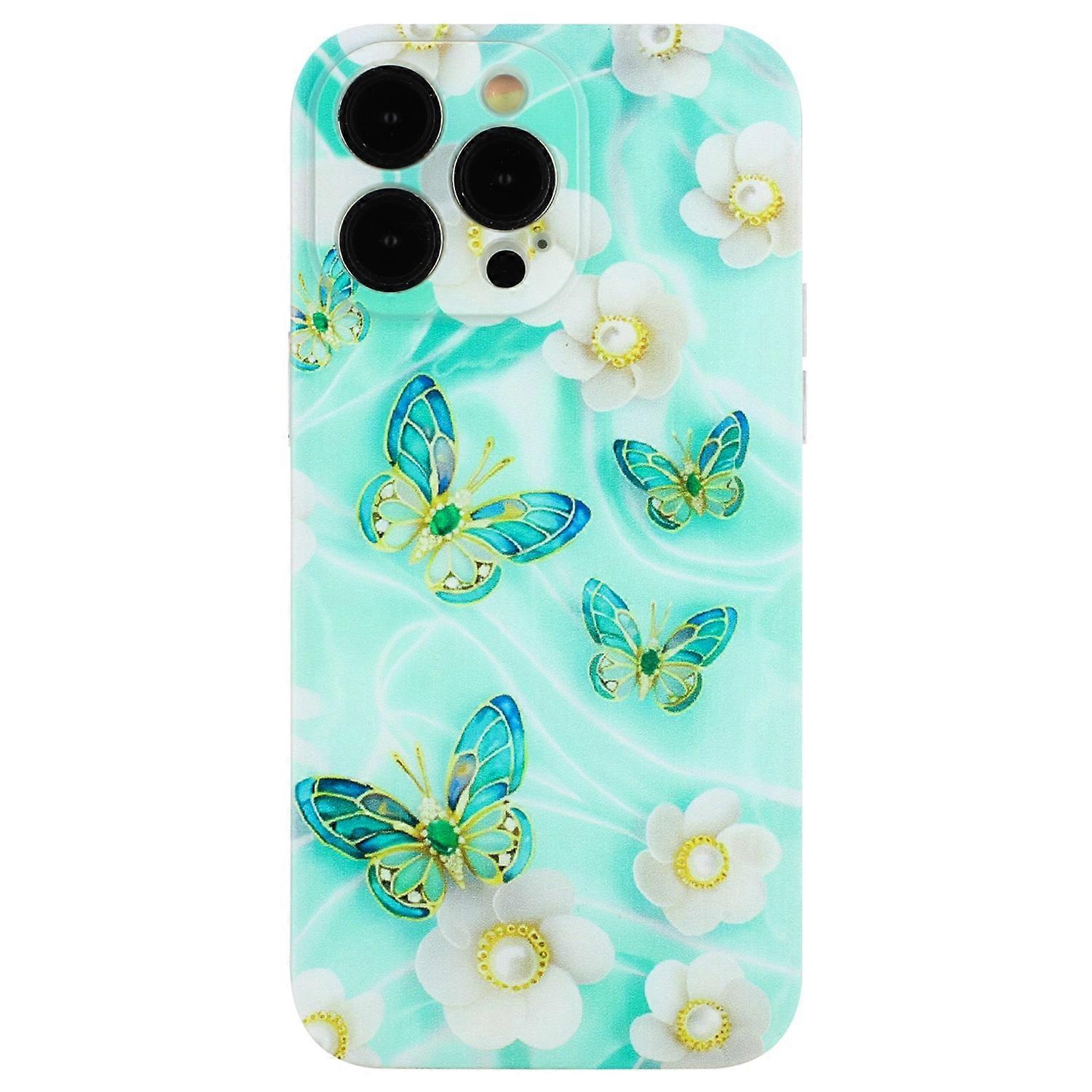 For iPhone 14 Pro Case Pattern Printing TPU Drop-proof Phone Cover
