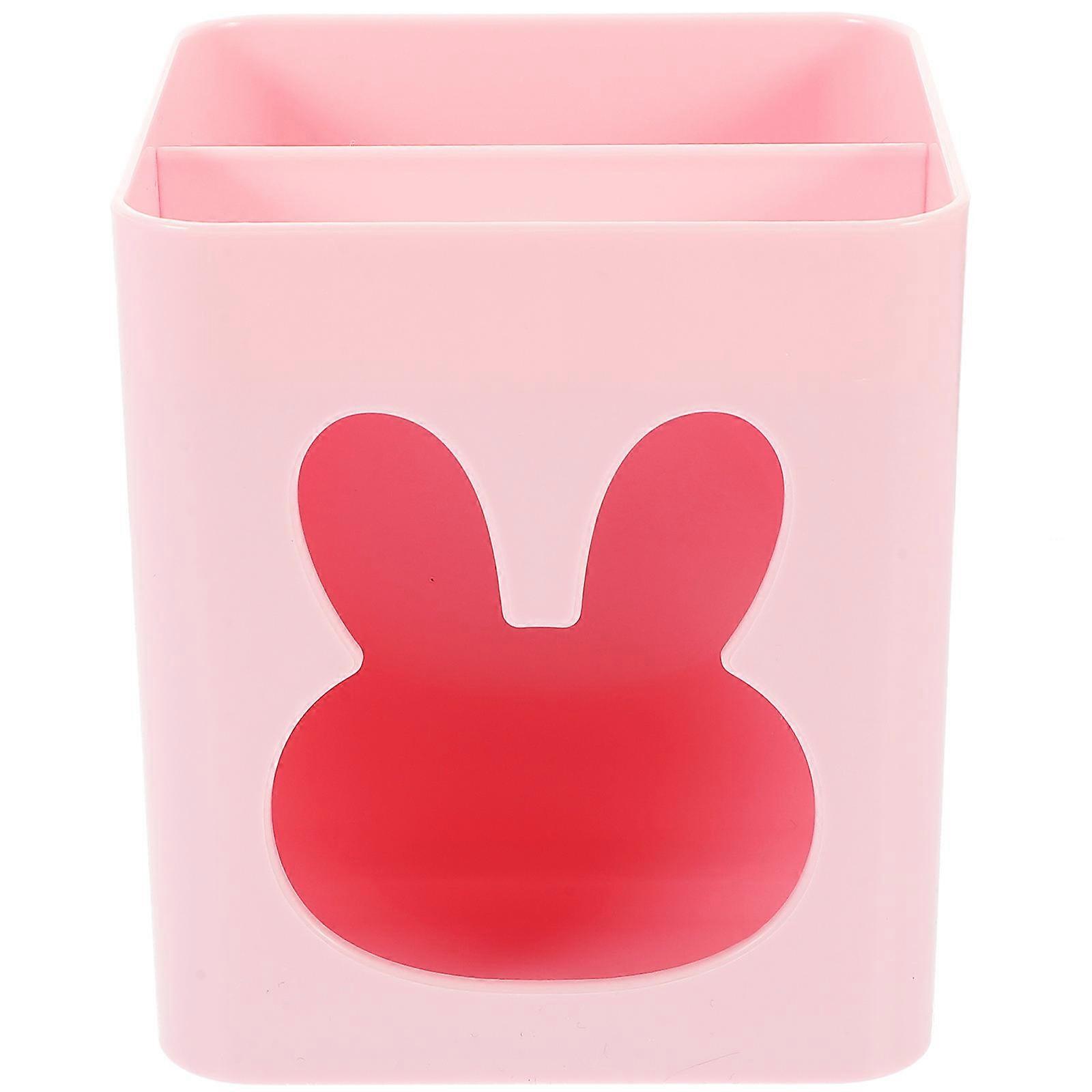 Cute Rabbit Pen Holder Desktop Pen Holder for Office Multi-Function