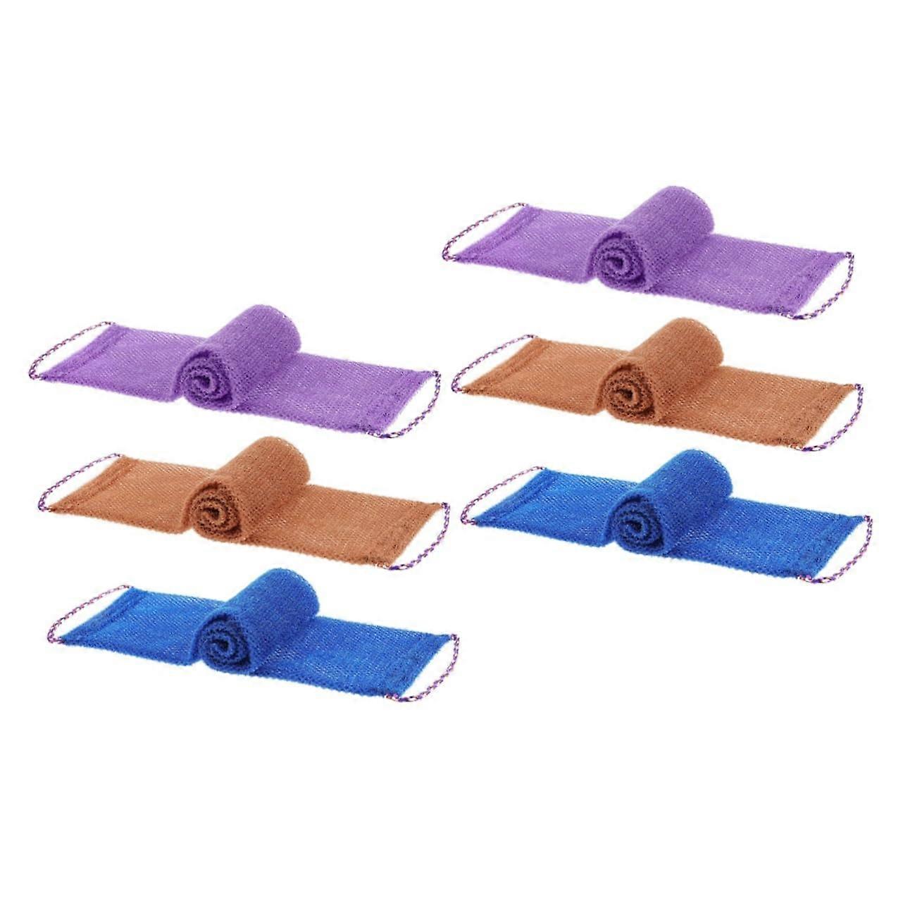 Back Scrubber 6pcs DualSided Exfoliating Bath Sponge for Full Back Coverage and Gentle Skin Care