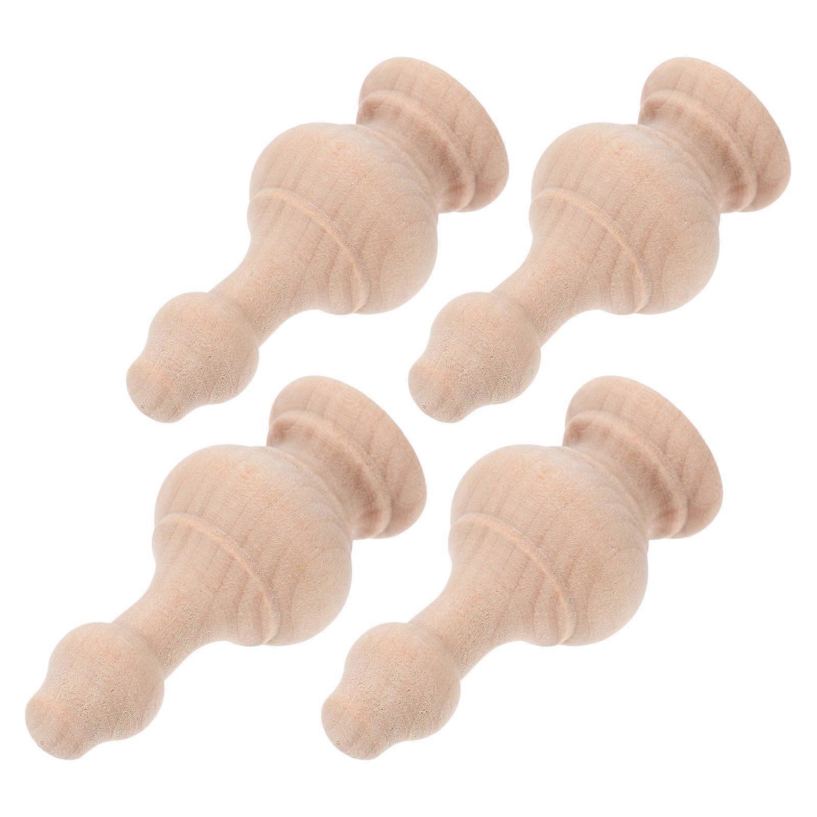 European Style Solid Wood Baluster for Home Decor 16Pcs