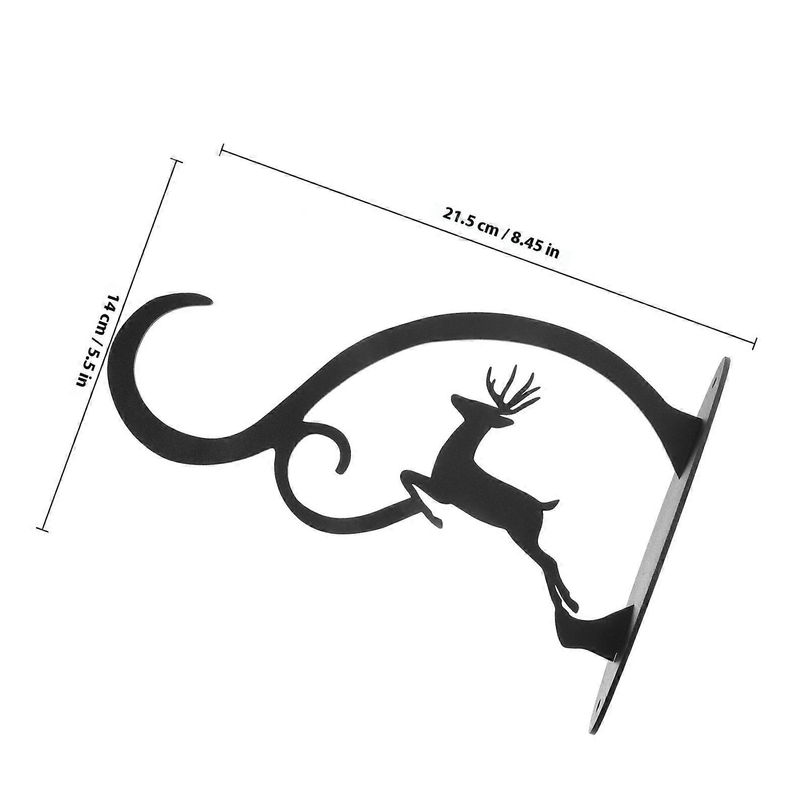 Black Hanging Planter Bracket Garden Hook for Christmas