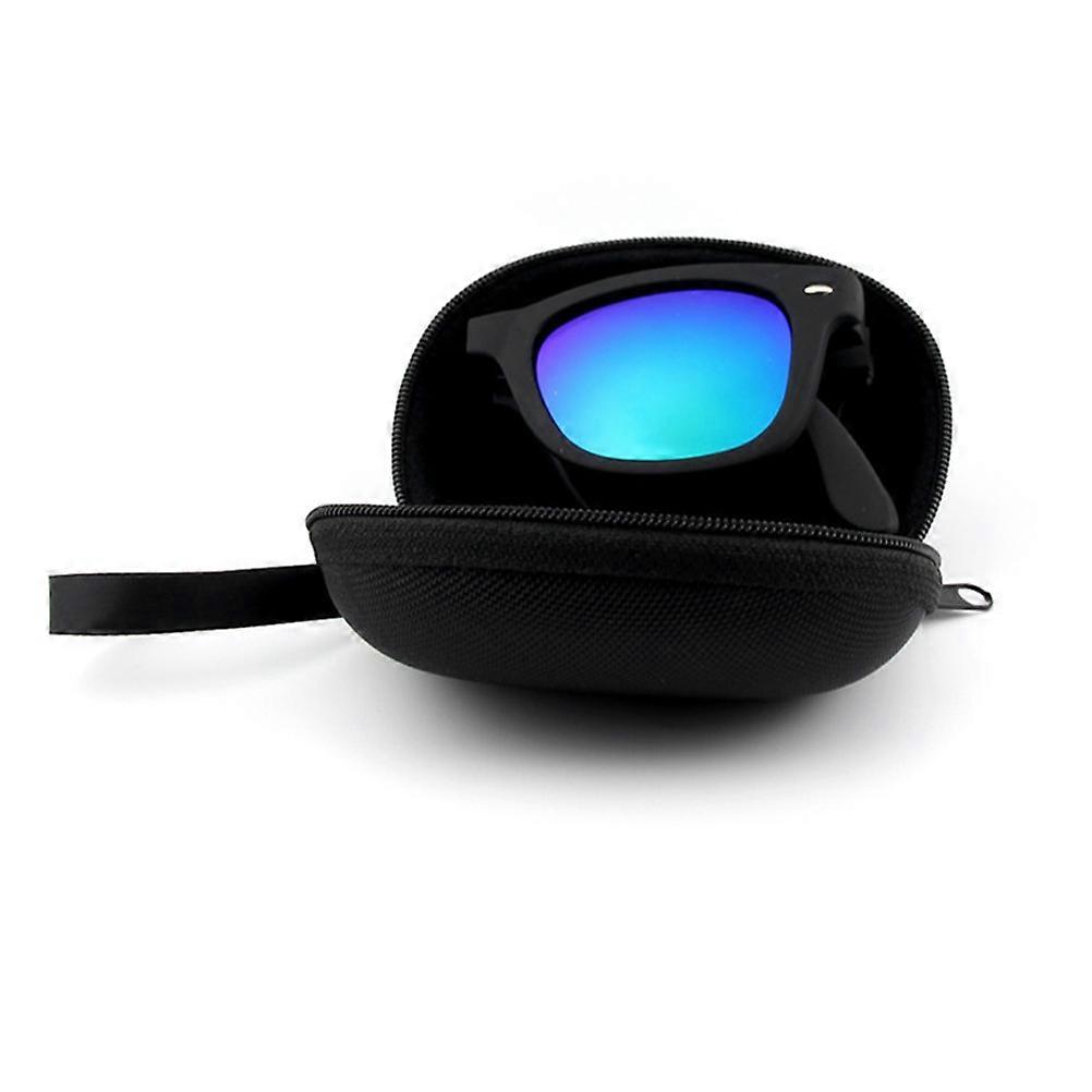 Data Line Storage Box Folding Glasses Box for Glasses 1Pcs Black