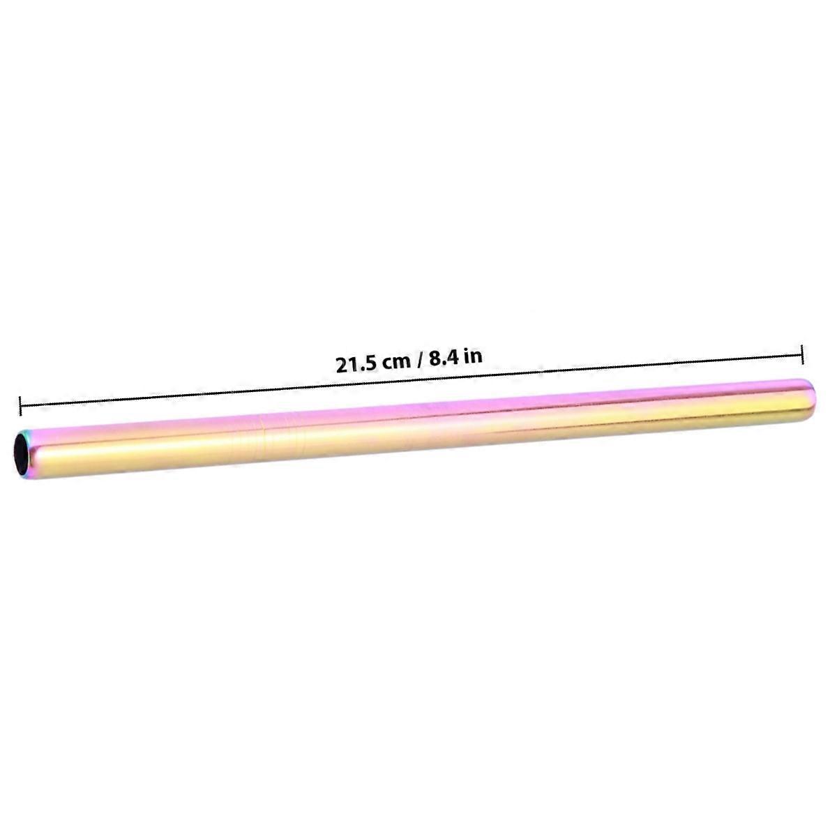 Stainless Steel Drinking Straws Straight Straw for Drinking 1Pcs Multicolor