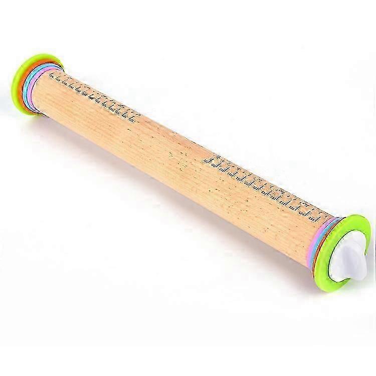 Adjustable Rolling Pin, 4 Thickness Levels, Non-stick, Multi-color