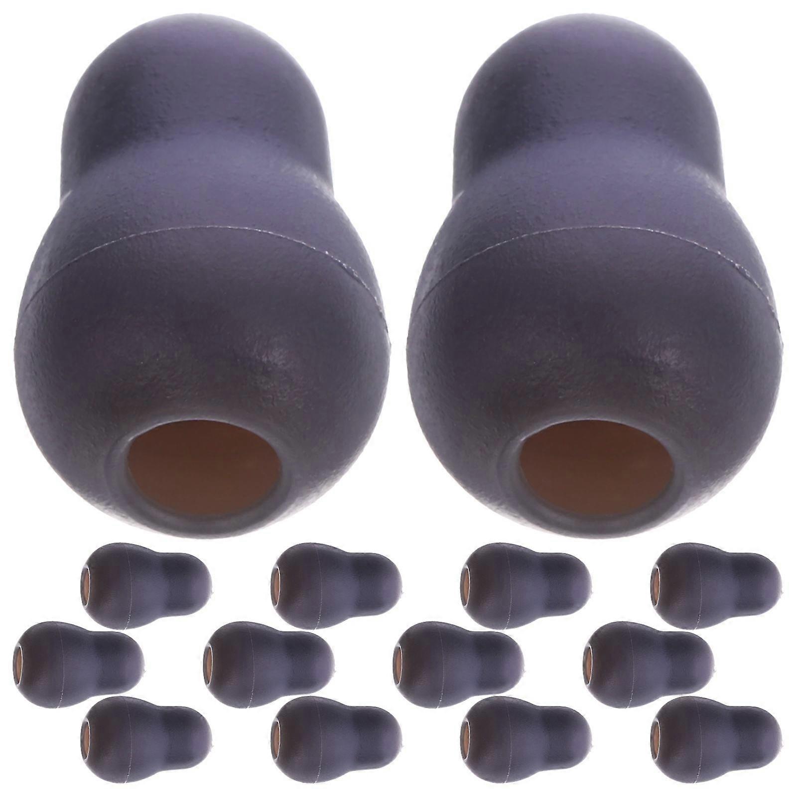 10Pairs Stethoscope Earbuds for Ear Protection Grey PVC Material