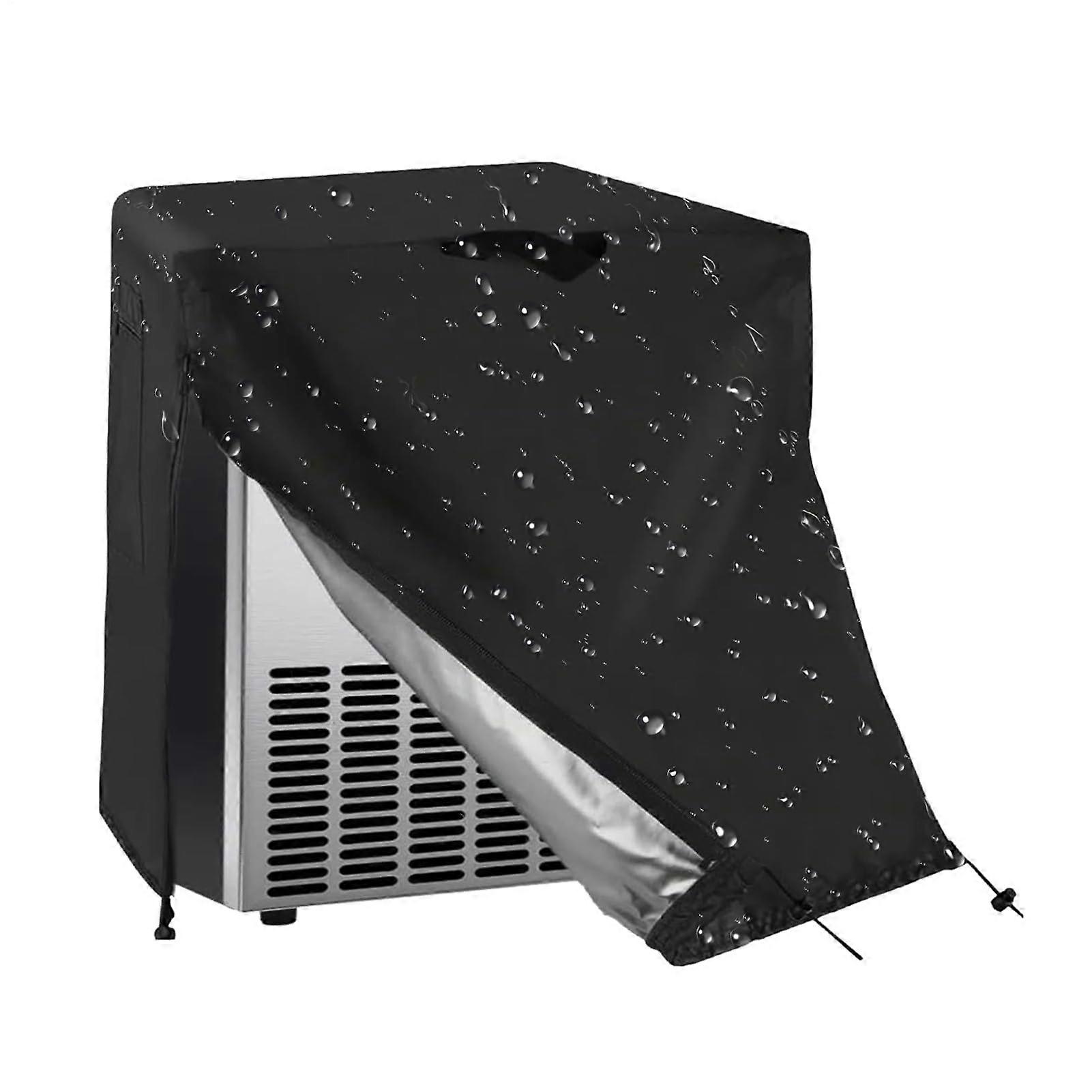 Waterproof Oxford Appliance Cover with Adjustable Strap for Ice Maker, Dustproof Kitchen Protector