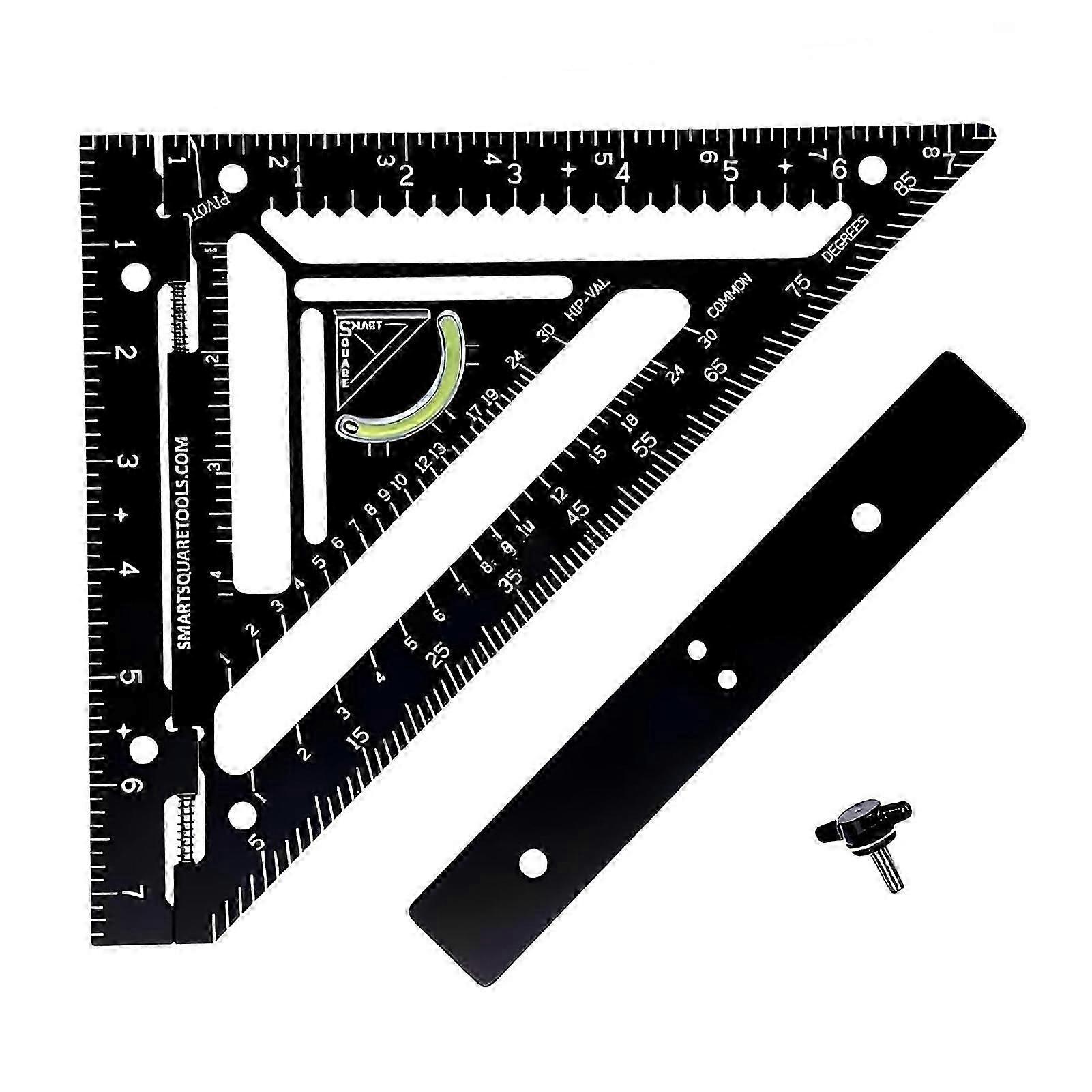 Adjustable Squares Tool Woodworking Rafter Square with Level Aluminum Alloy Measuring Tool for Precise Marking Layout