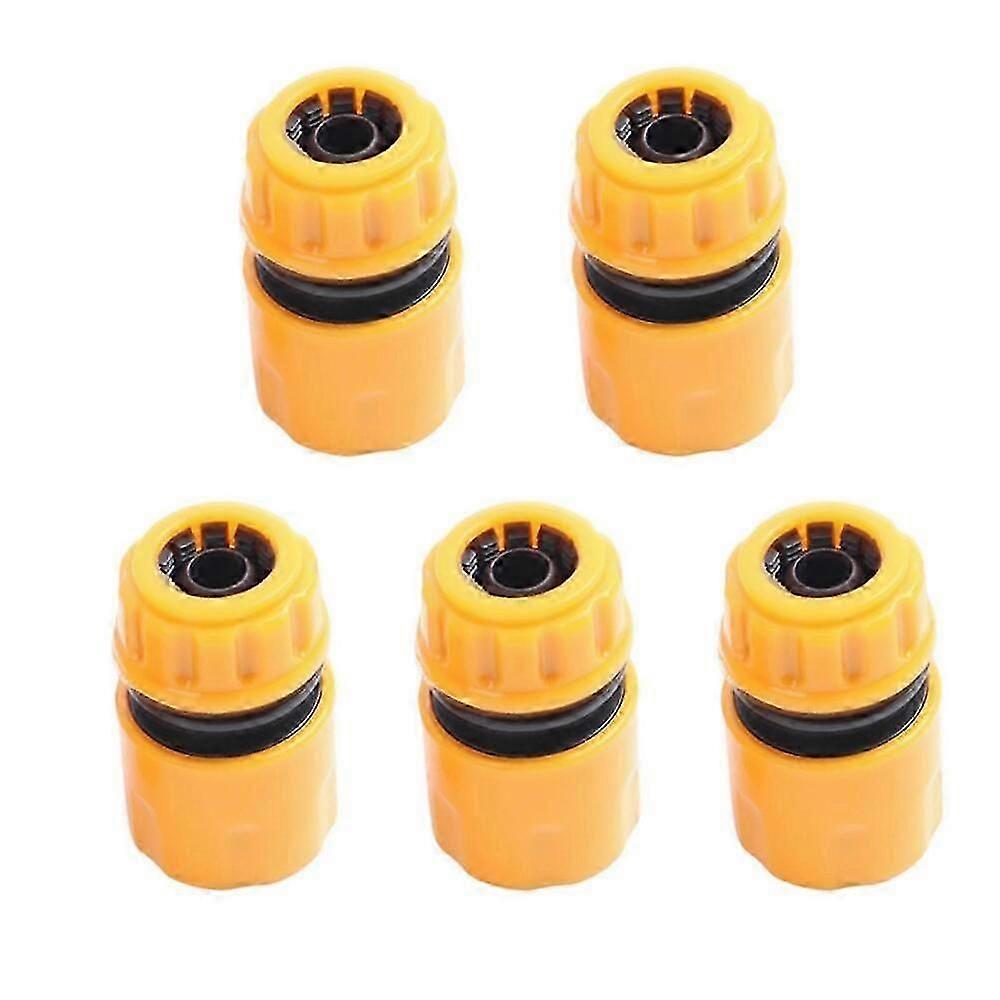 5Pcs Hose Adapter Pipe Connector Fitting ABS 3/4in Quick Connection Set Kit for Garden