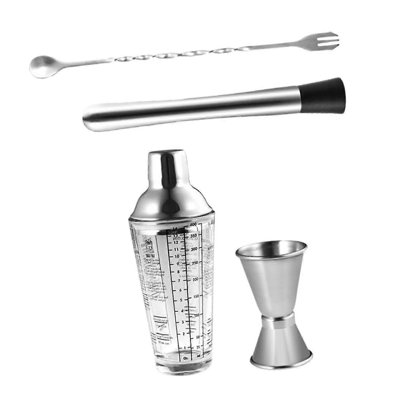 Cocktail Shaker Set Rustproof Stainless Steel Professional Bartender Kit with Tools