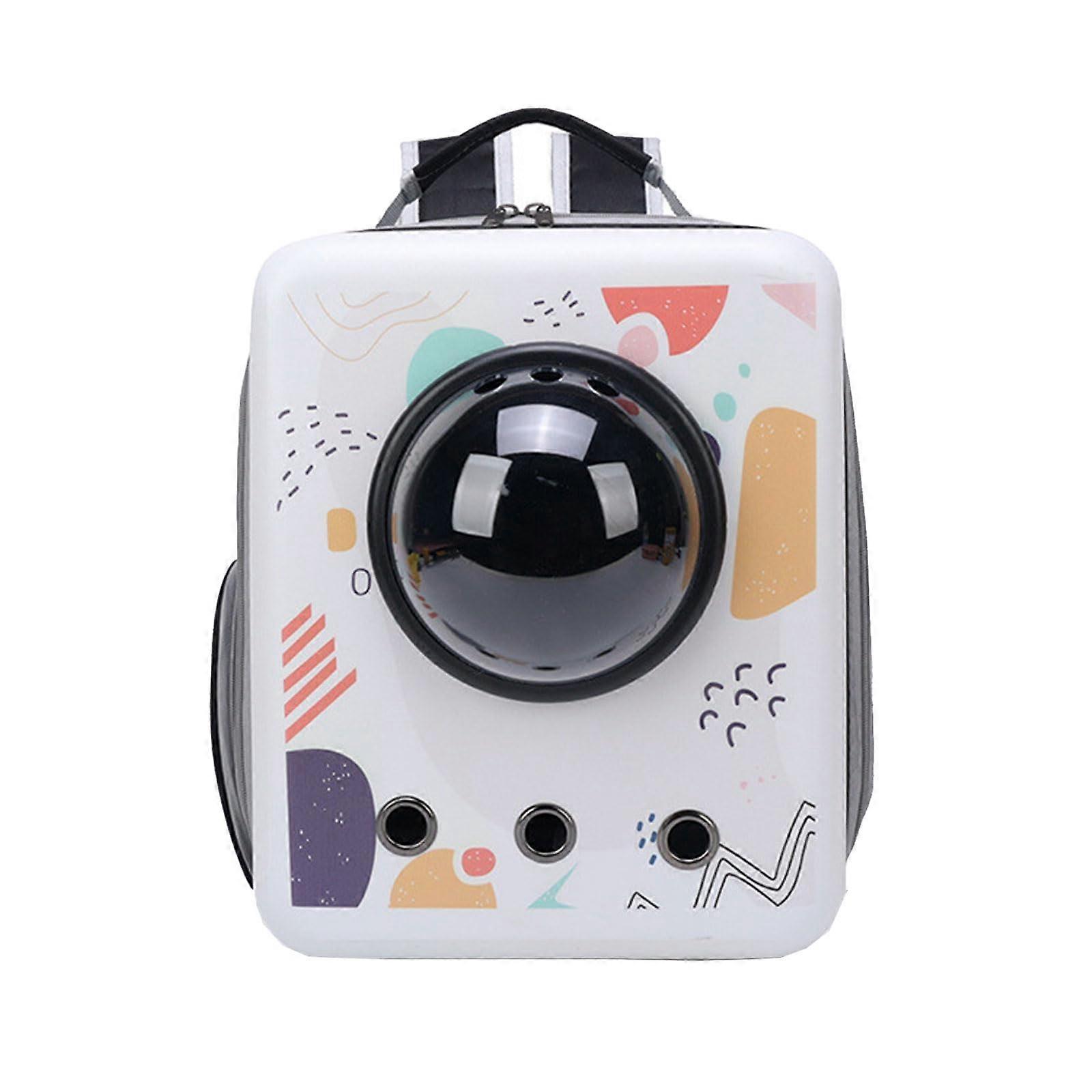 Pet Carrier Backpack Space Capsule Design with Breathable Bubble Window for Large Cats and Small Dogs