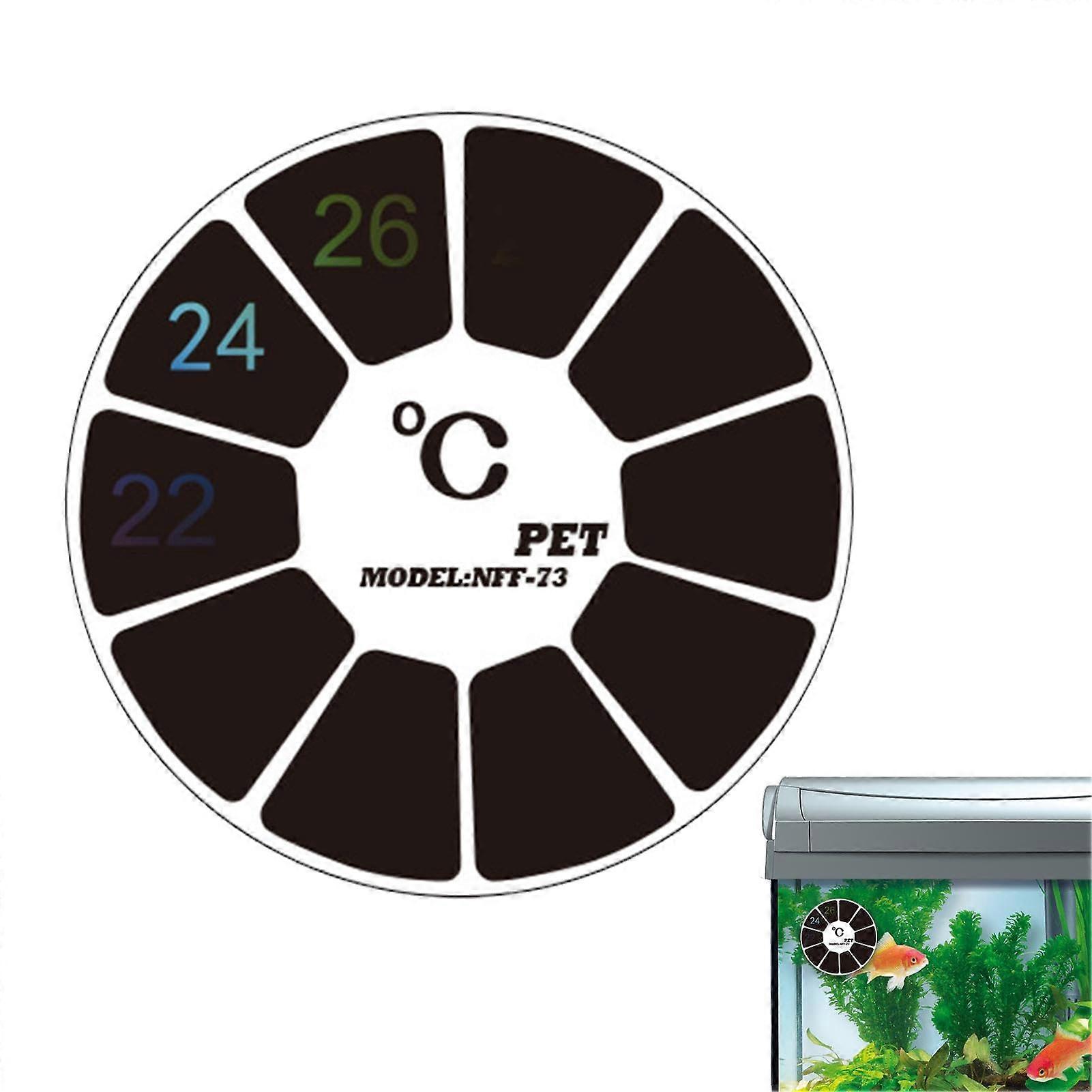 Aquarium Thermometer with ColorCoded Display, StickOn Strip for Fish Tank Accurate Temperature Reading