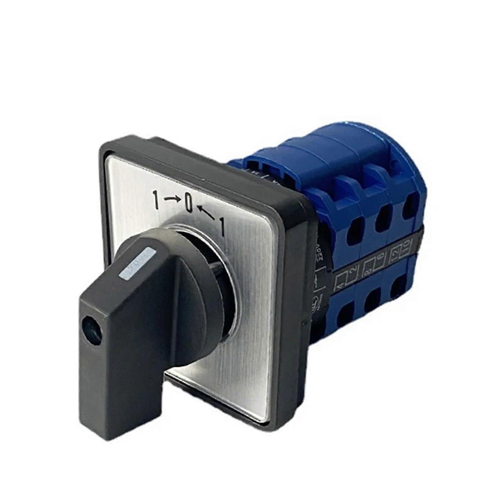 Rotary Cam Switch 20A 690V 3Pole 3Position Selector with Momentary SelfReset for Industrial Use