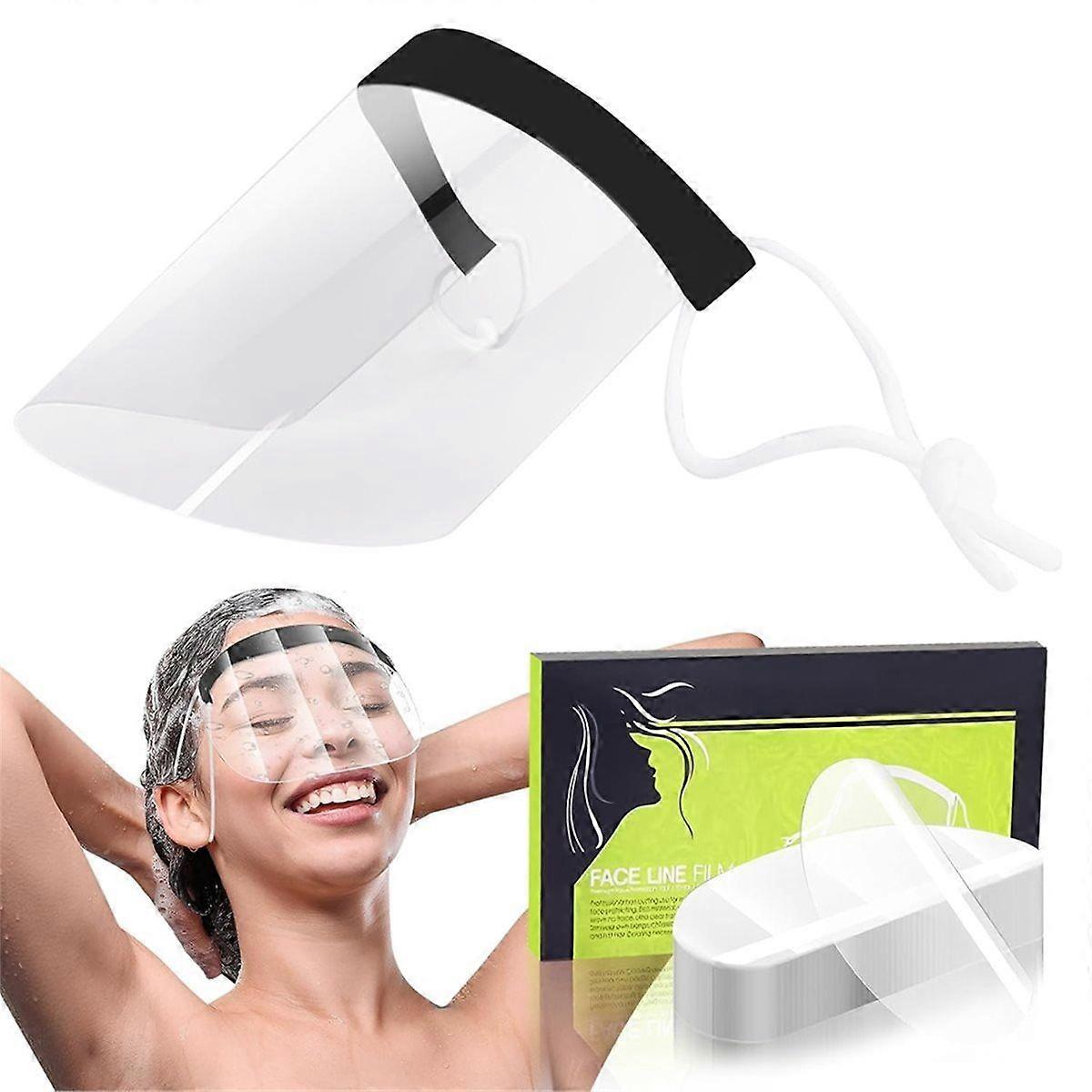 50Pcs Clear Face Visors Eye Shield Plastic Shower Face Protector Transparent Protective Visors for