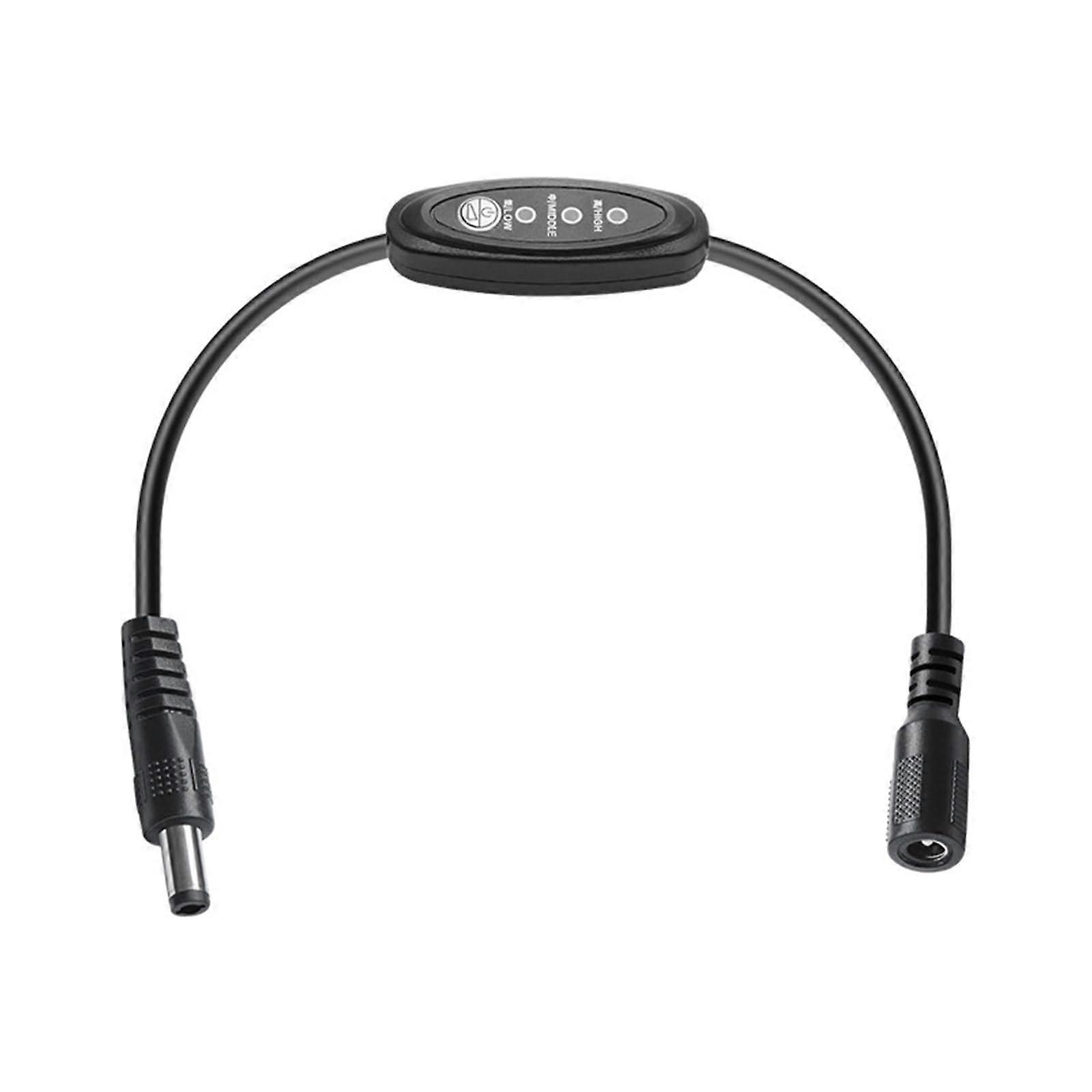 DC Fan Speed Controller 5V 5.5x2.1mm ThreeSpeed Airflow Regulator for Desktop Fan and Cooler