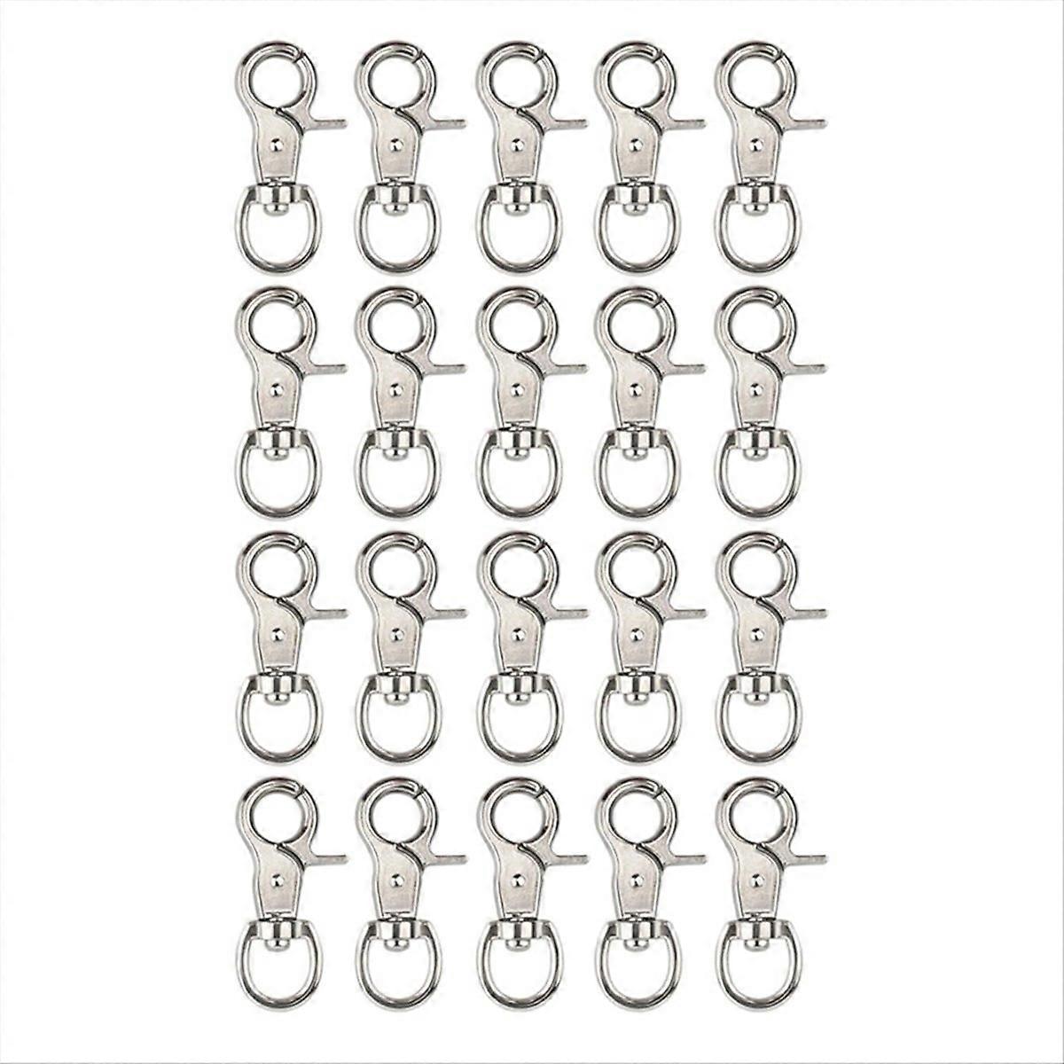 20PCS Trigger Snap Hooks Heavy Duty Swivel Snap Hooks Metal Clasps