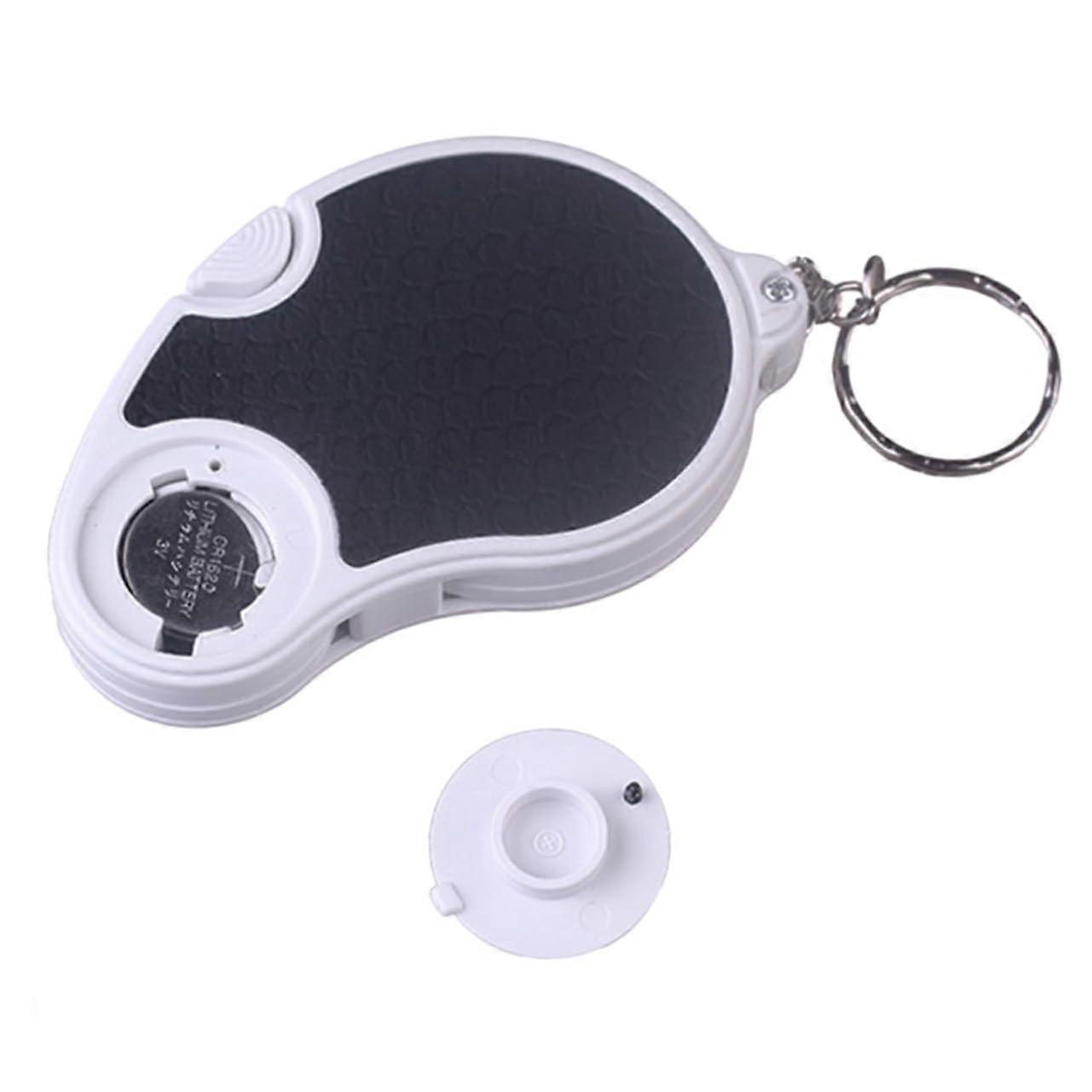 LED Keychain Magnifying Glass with Light, Foldable Portable Handheld Magnifier for Reading
