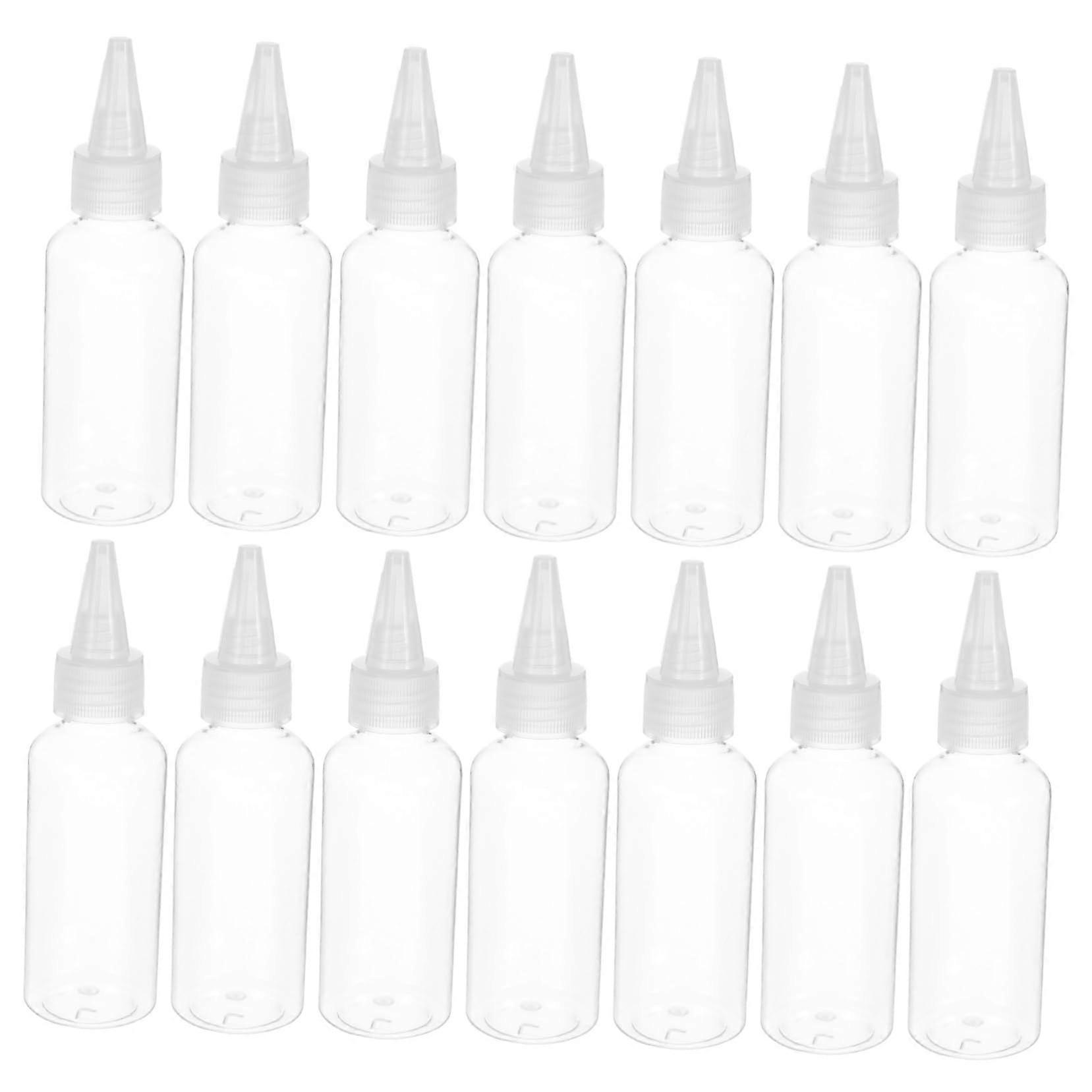 30pcs Plastic Squeeze Bottles Set for Precise Liquid Dispensing Leakproof Refillable Design