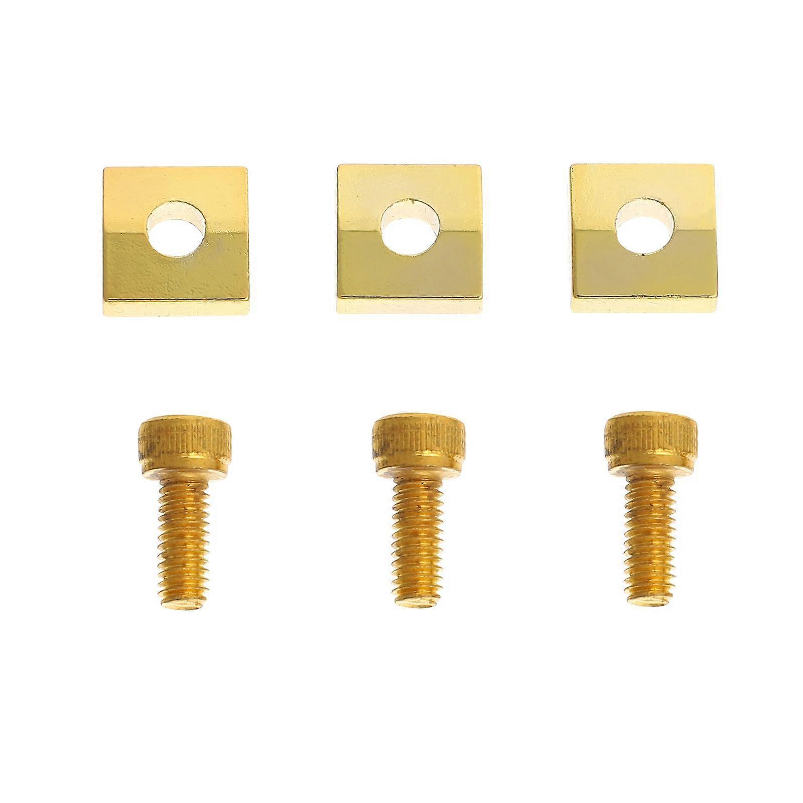 1 Set String Mounting Blocks Guitar String Plates Electric Guitar String Blocks