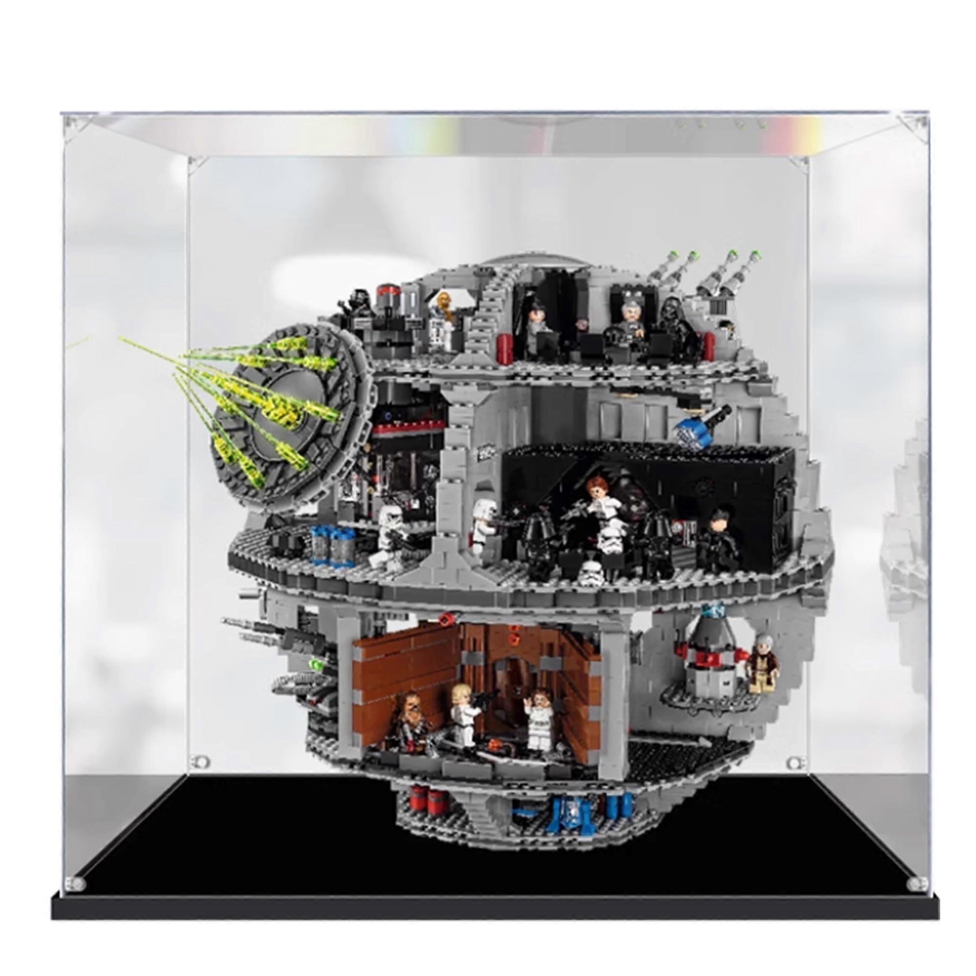 Display Case for  Death Star 75159 DustProof Acrylic Box with Crystal Clear Visibility, 3mm Thick