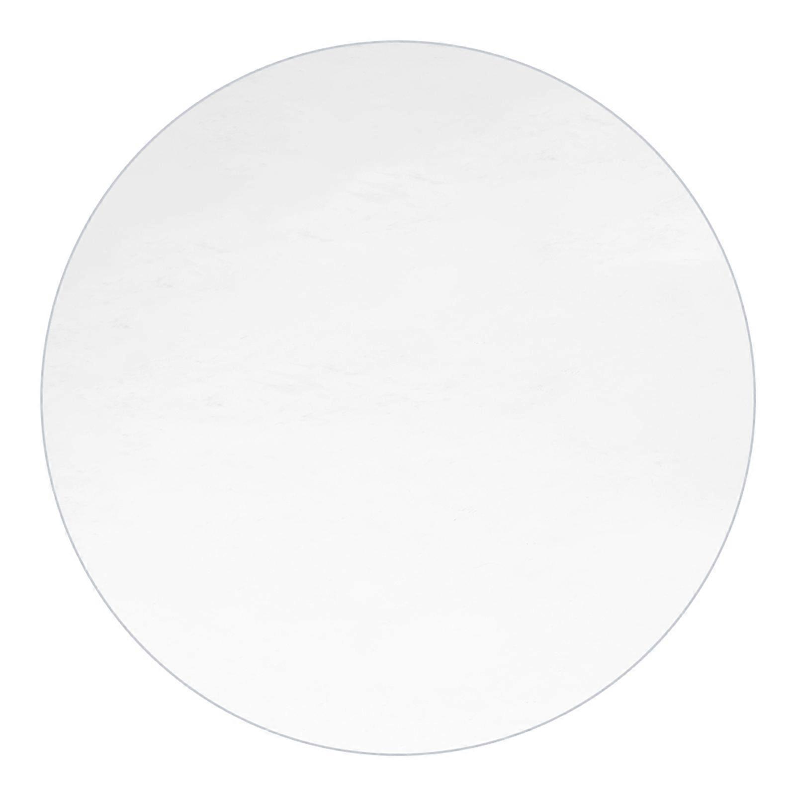 Transparent Dining Table Mat Thickened Visible Round Table Protector Oilproof Non-Slip Heat