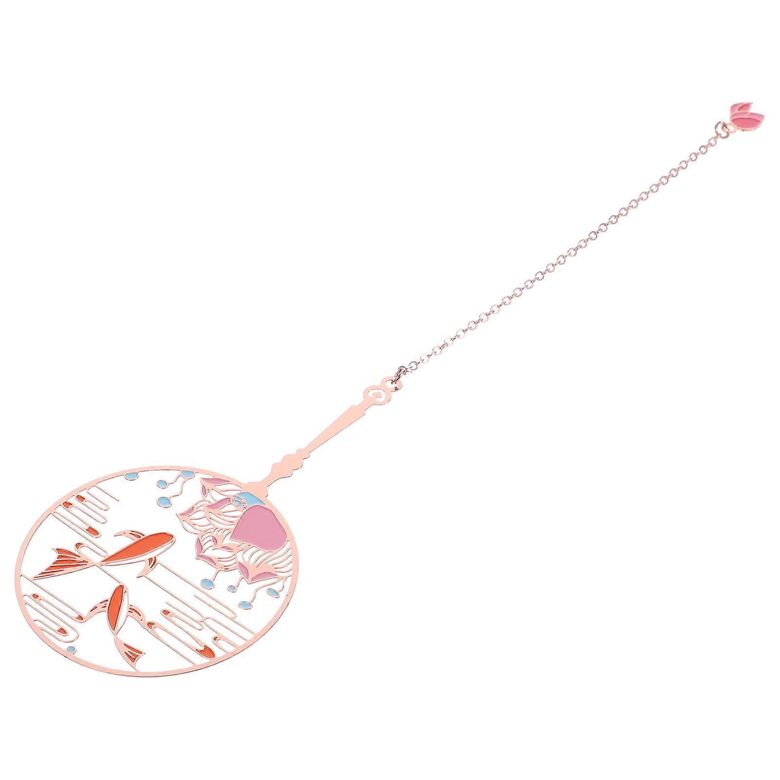 Metal Bookmark 3Pcs Set for Decorative Reading with Chain Styles