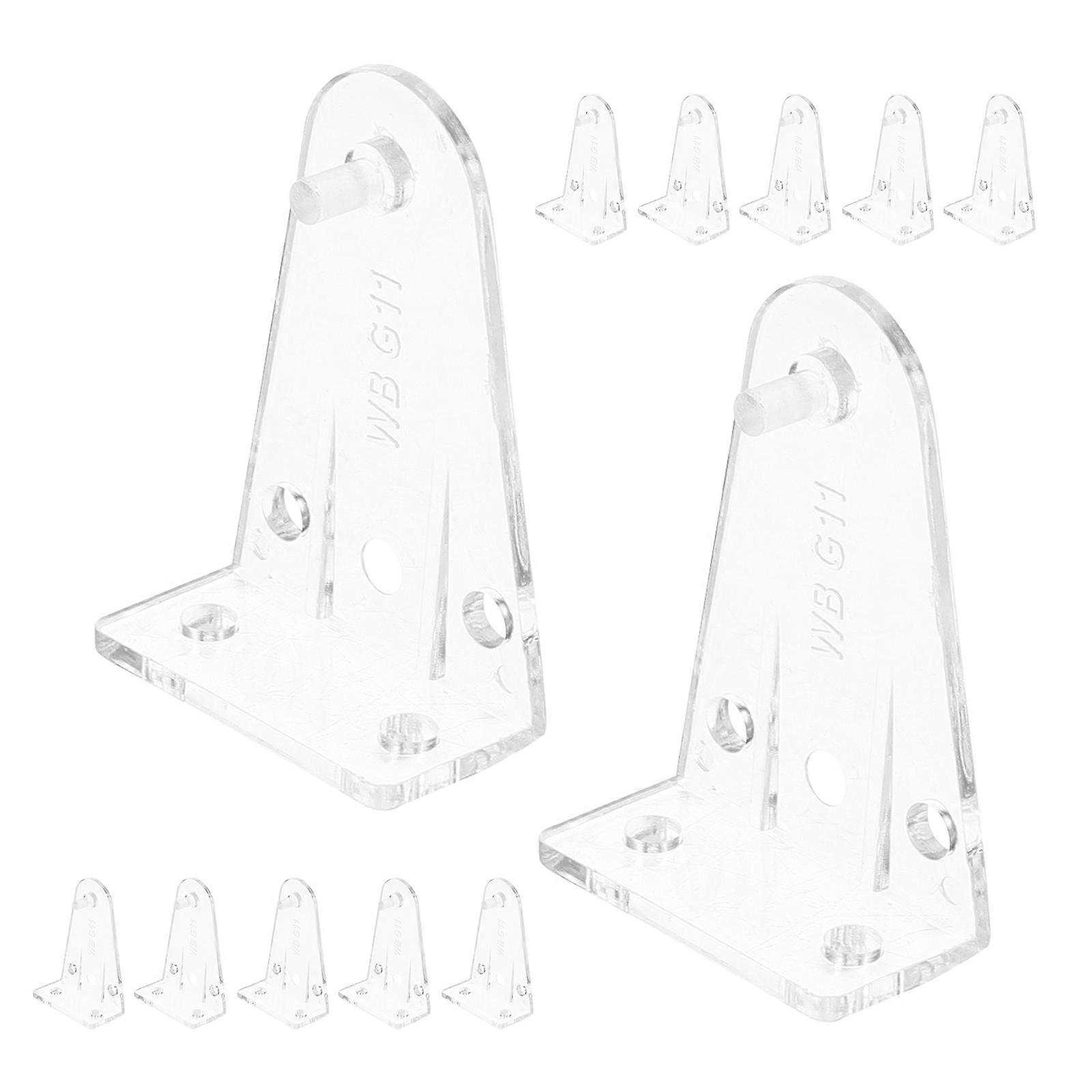 Blind Positioning Hooks Clear Plastic Hold Down Brackets for 12Pcs Window Blinds