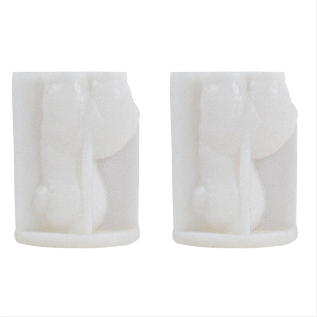 2PCS 3D Alpacas Silicone Candle Mold