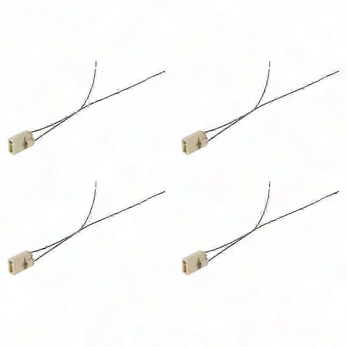 4-Pack G9 Ceramic Socket Holder, 2A 250V