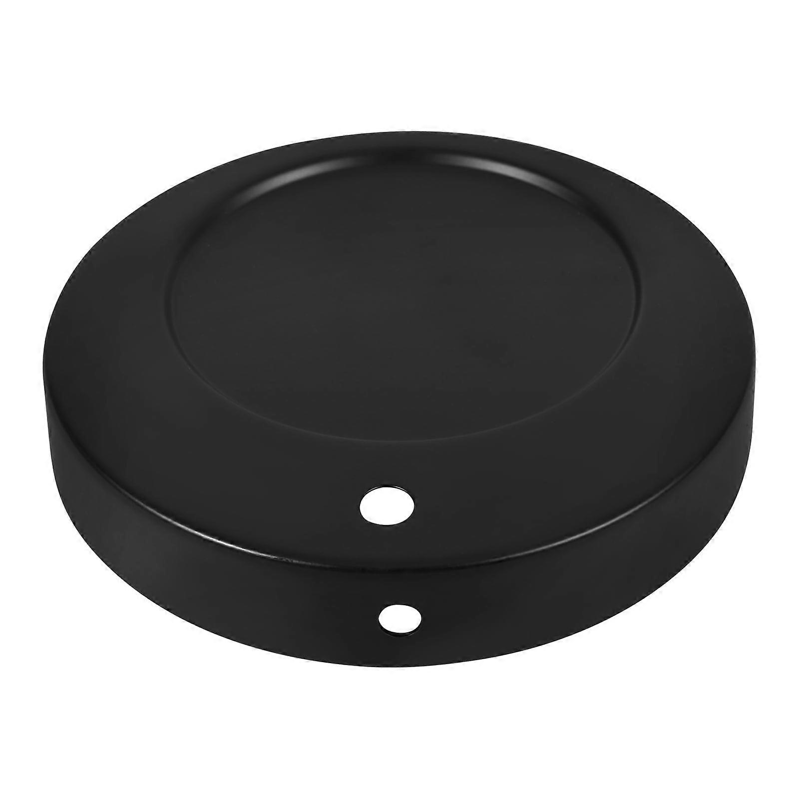 Black Iron Round Table Lamp Base for Office and Study 1Set