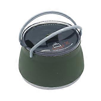 Portable Foldable Camping Silicone Cooking Pot Purpose Hiking Kettle Teapot