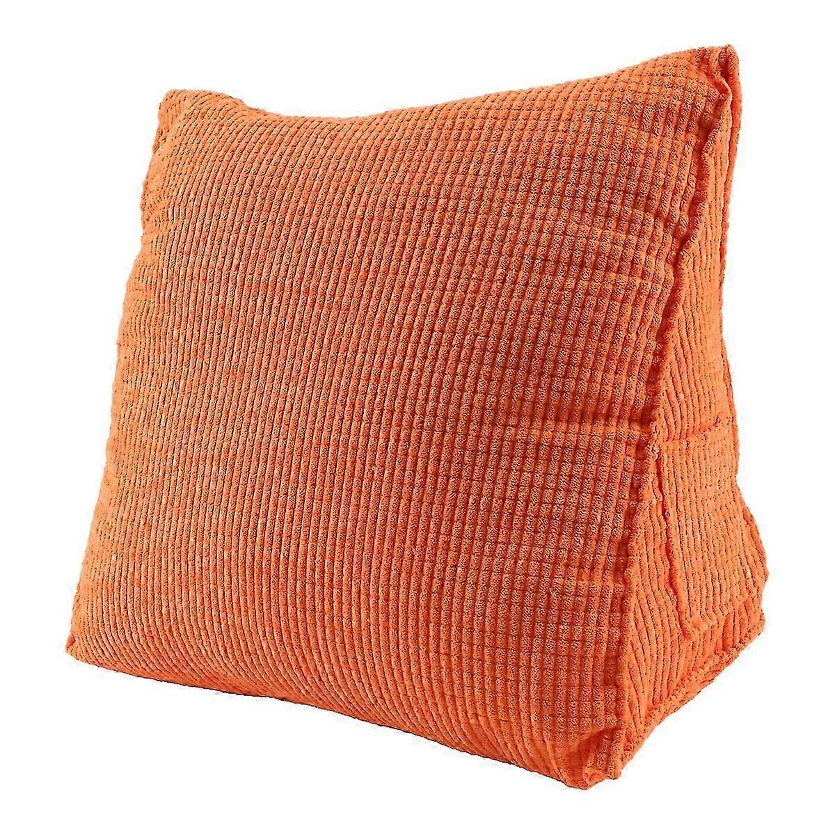 Solid Color Reading Wedge Pillow - Thick Lumbar Support Back Cushion