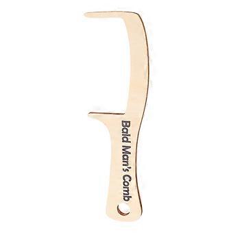 Funny Wood Bald Man Grooming Hair Comb Styling Large Wide Tooth Comb Pranks Comb Prop For Clown Costumes And Comedy Acts