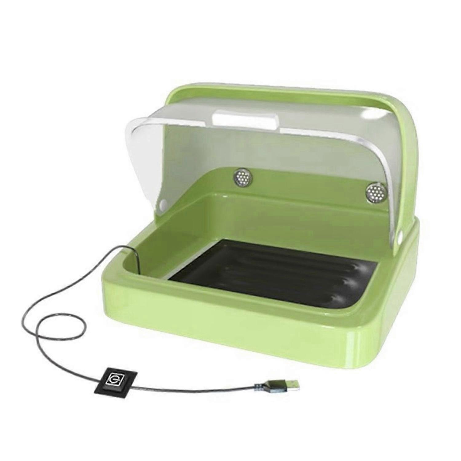 USB Parrots Chick Breeding Box Temperature Controlled Incubator Box with Clear Window Brooder Container For Poultry Use