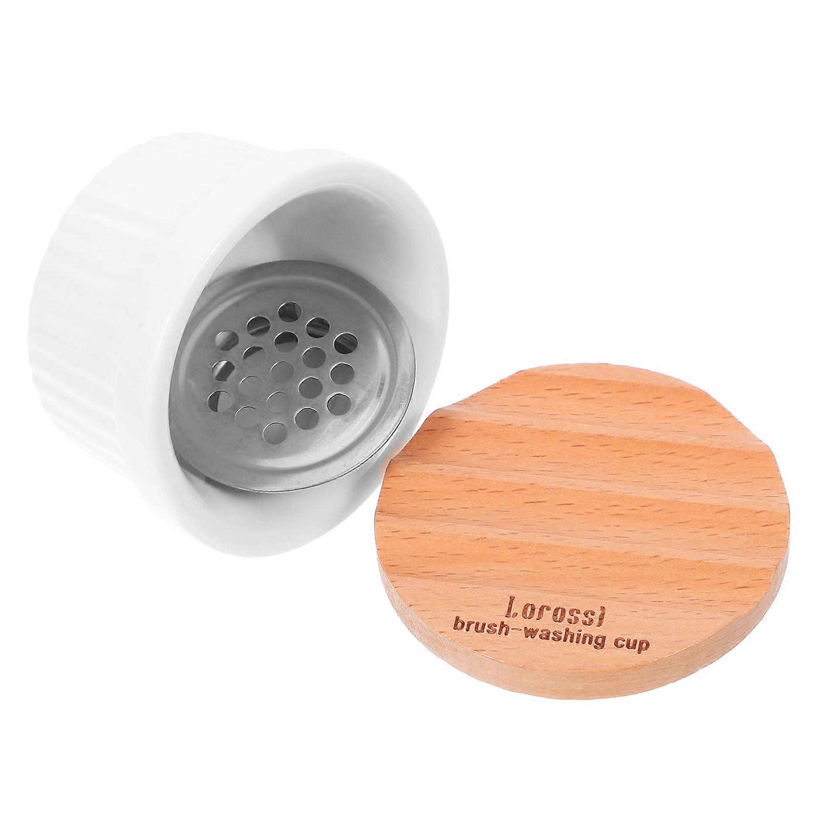 Ceramic Nail Brush Rinser Multi-Function Manicure Cup for Cleaning