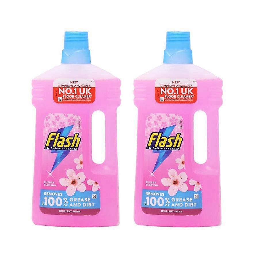 2 X Flash All Purpose Cleaner Cherry Blossom 1ltr