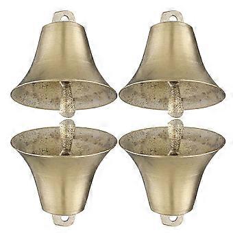 Golden Copper Farm Loud Bell for Grazing 4Pcs Set Sheep Cow Horse Bells