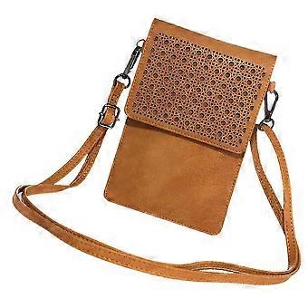 PU Phone Purse with Clear Window, Portable Storage Pouch
