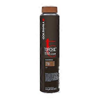Tinta de cabelo permanente Goldwell TopChic 7B Loiro Médio Bege 250 ml
