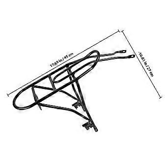 Bike Rear Rack Black Aluminum Rear Bike Rack for Storage Use
