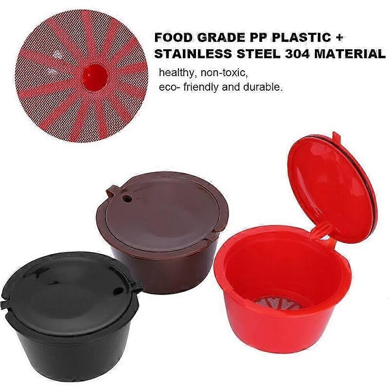 Tools Brush Spoon Refillable with Reusable Filter Coffee Cup Capsule Cafe Set