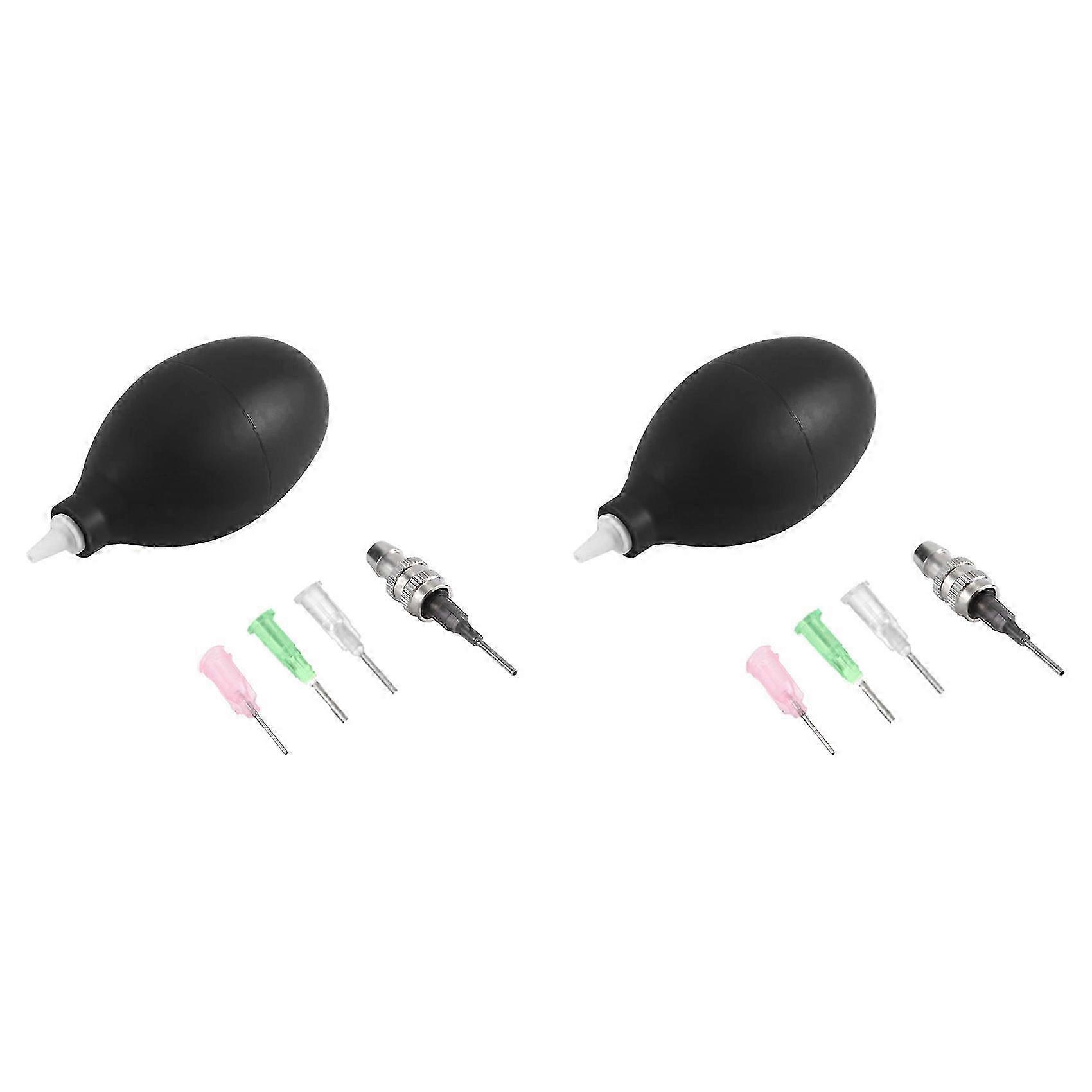2Set Pottery Tools Supplies Ceramic Precision Applicator 3 Ounce Set Applicator Tips (Black)