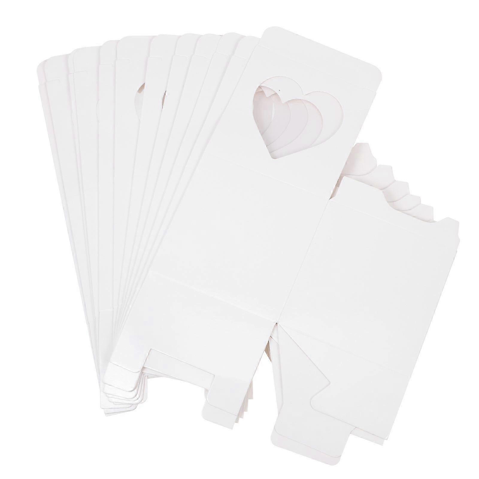Paper Cupcake Boxes for Storage White 12Pcs Wedding Candy Boxes