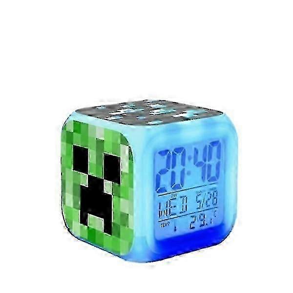 Night Light Clock, Minecraft Alarm Clock Color Changer